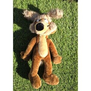Vintage 1971 Warner Bros Wile E Coyote Plush 18” Mighty Star Looney Tunes